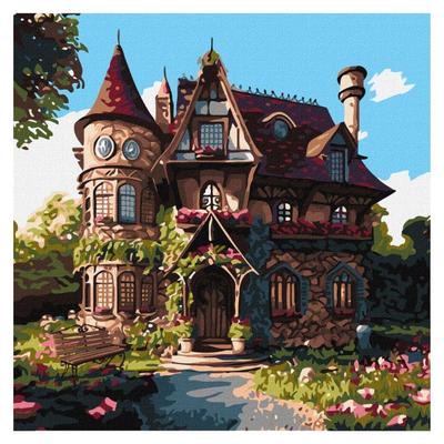 Картина по номерах. Затишний палац. 40*40см. Ідейка. 6330