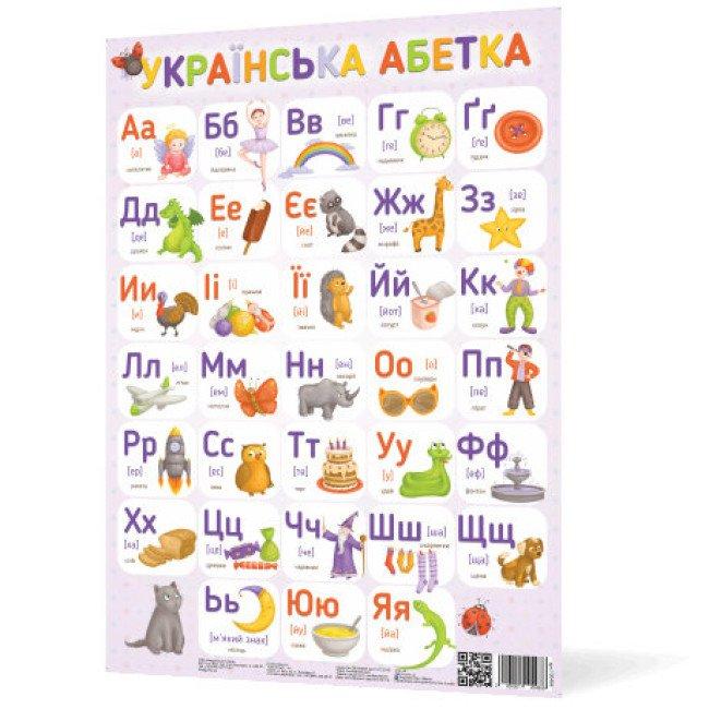 Плакат. Українська абетка. Ранок. 120498