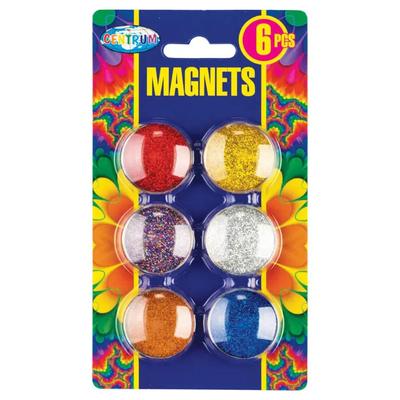 Магніти для дошки 35мм. 6шт. Glitter. Centrum 88804