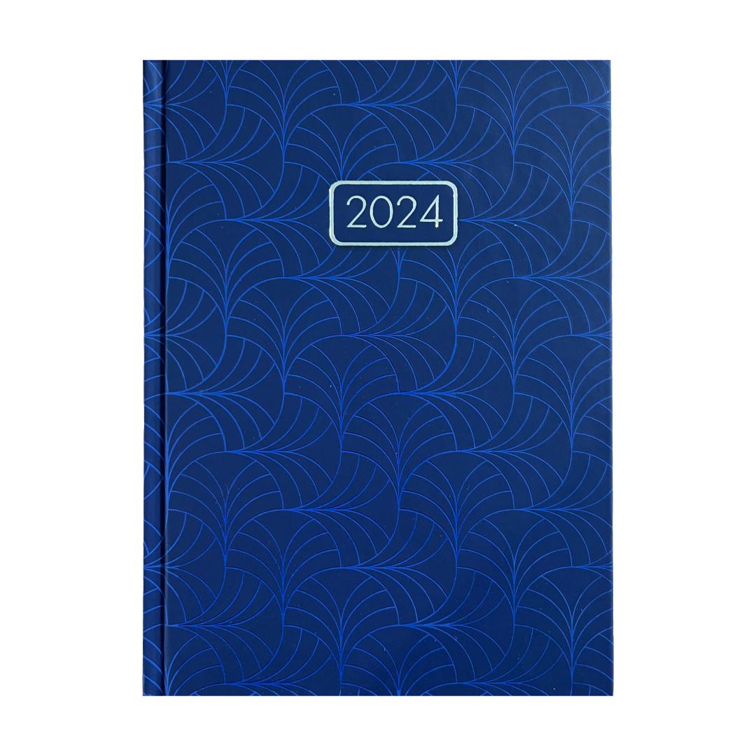 Уцінка 2024. Блокнот А5 336л. линия, датированный. VELVET синий. ВМ. 2163-02