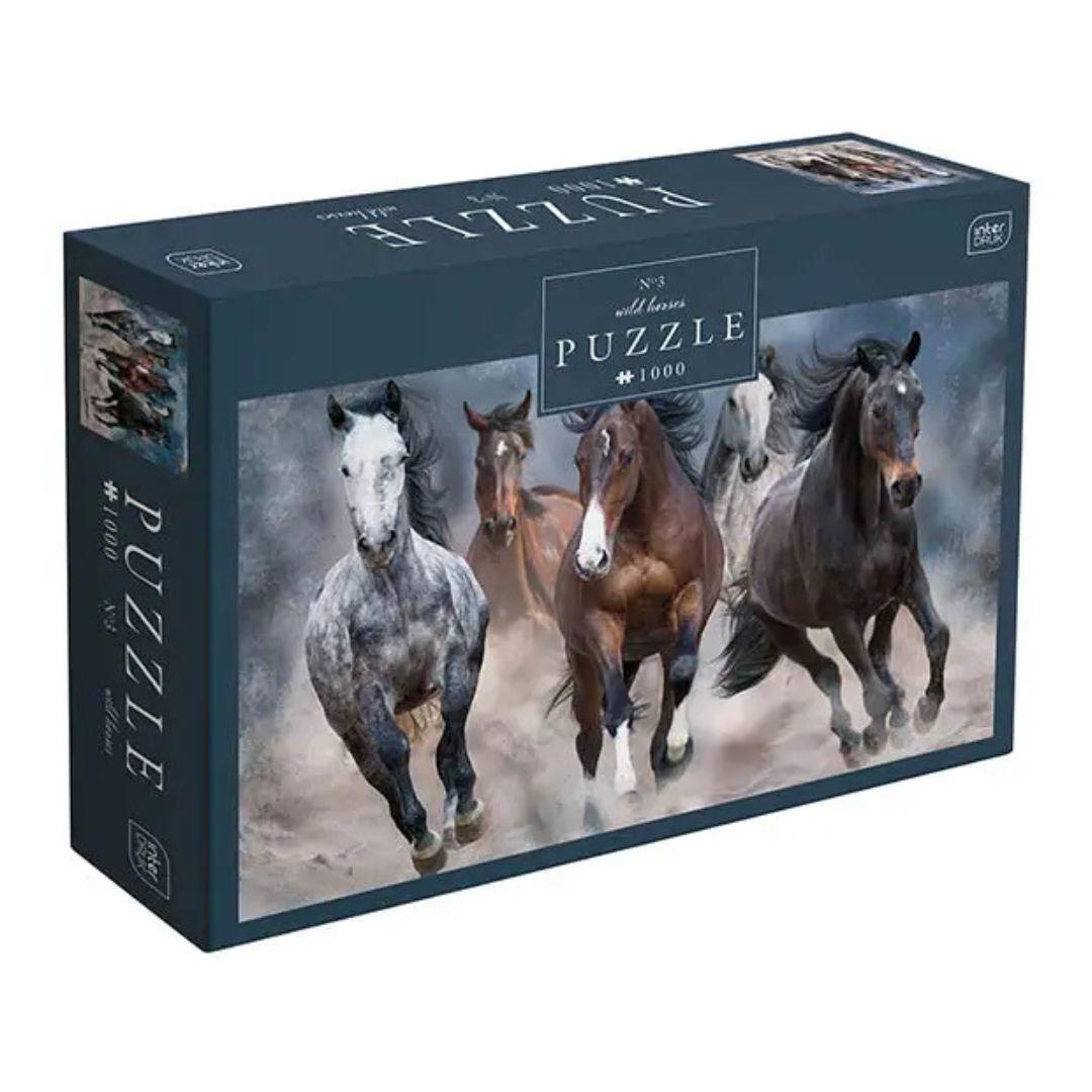 Пазл на 1000 елем. Horses №3. Inter Druk 4980