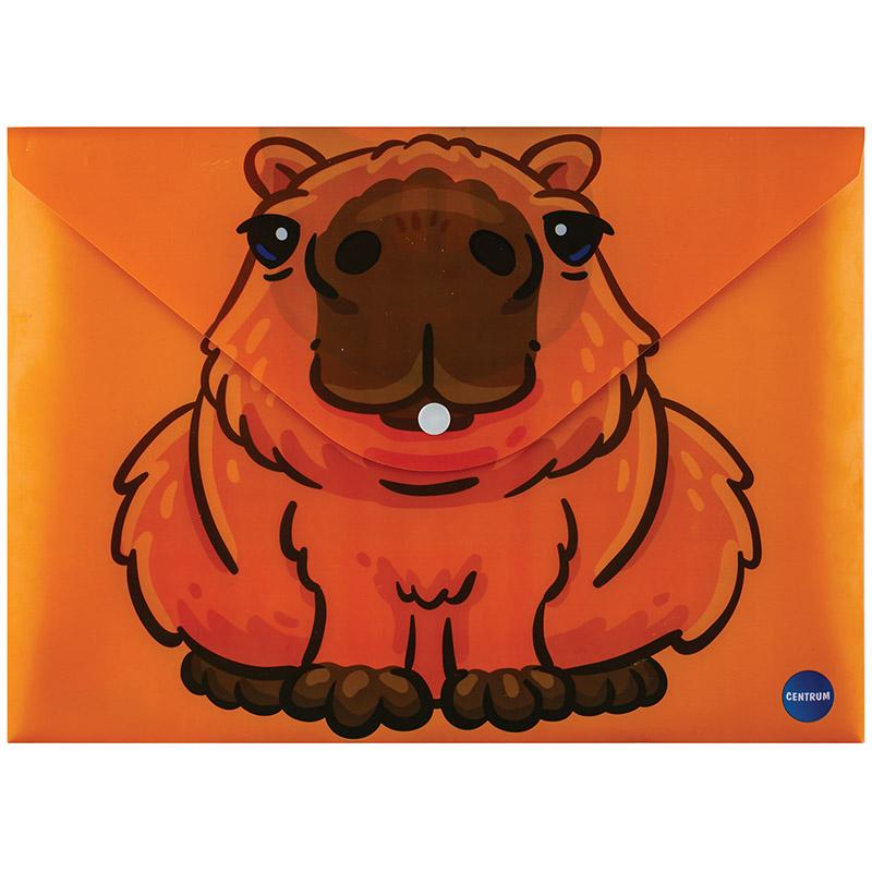 Папка-конверт на кнопці А4 пластикова Centrum. Animals 80352