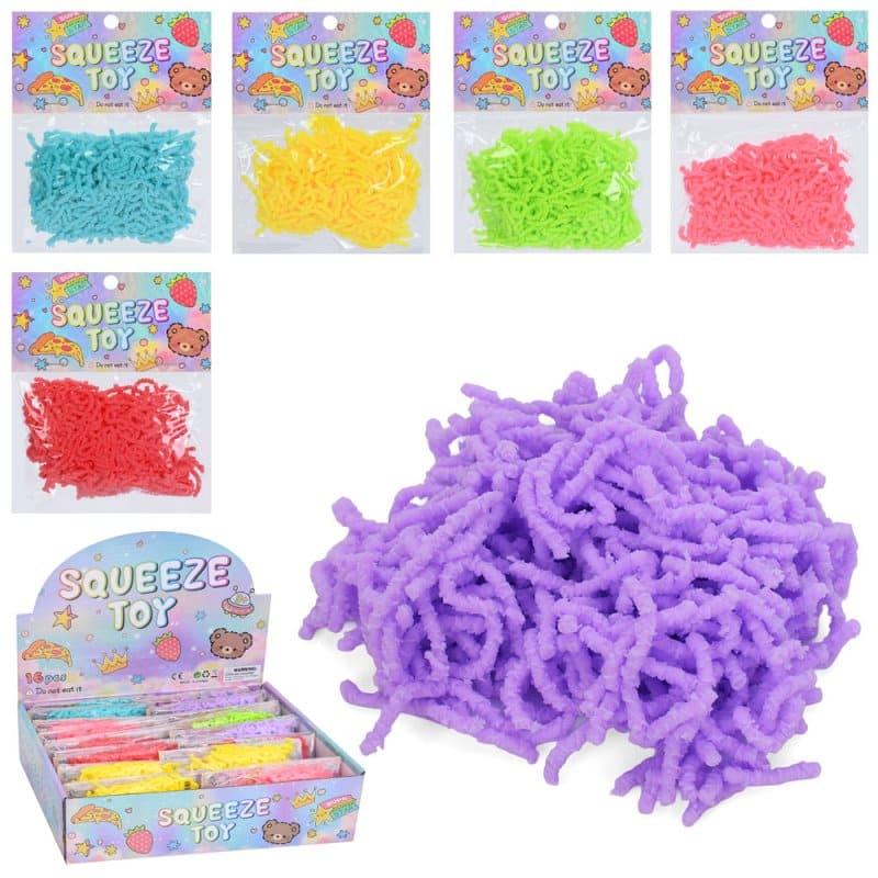 Антистрес черв'ячки 80гр. Magic Worms у пакеті. MT 5062