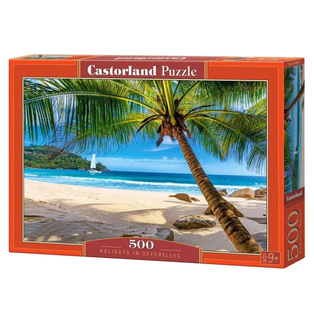 Пазли 500 ел. Відпочинок на Сейшелах. Castorland 53827