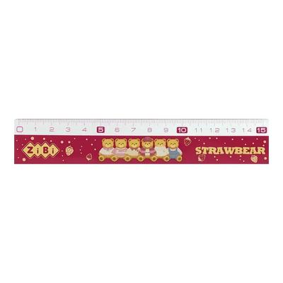 Лінійка пластикова 15см. Bear toy. фіолетова. Zibi 5616