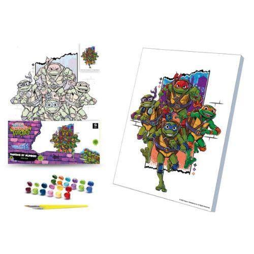 Картина по номерах. Черепашки Ніндзя: Команда героїв. 30х40см. QBEE 914-006
