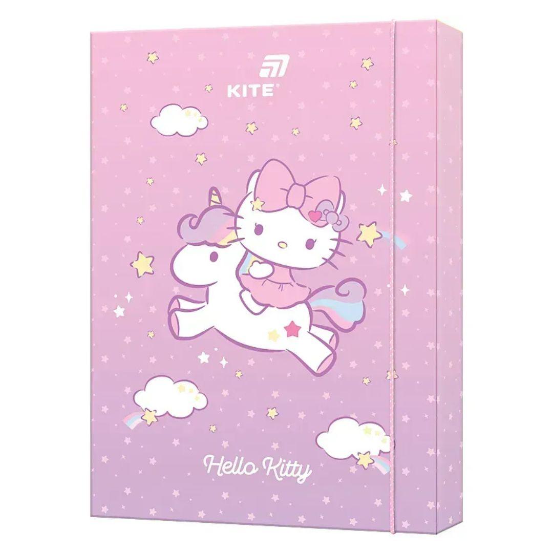 Папка для праці А4 на гумках. Hello Kitty. Kite 25-213-1