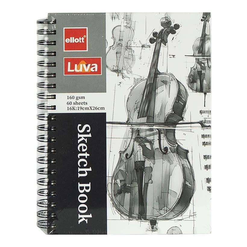 Скетчбук А5 60 аркушів. 160 г/м2. на пружині. Ellot 001-16