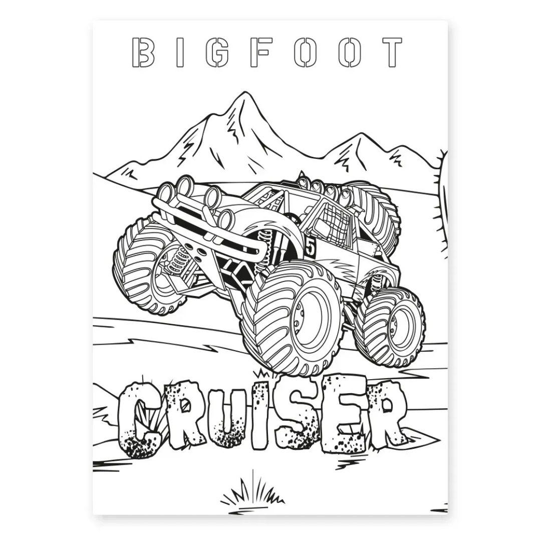 Розмальовка А4.1 Вересня. Monster Truck. 12 стор. 742810