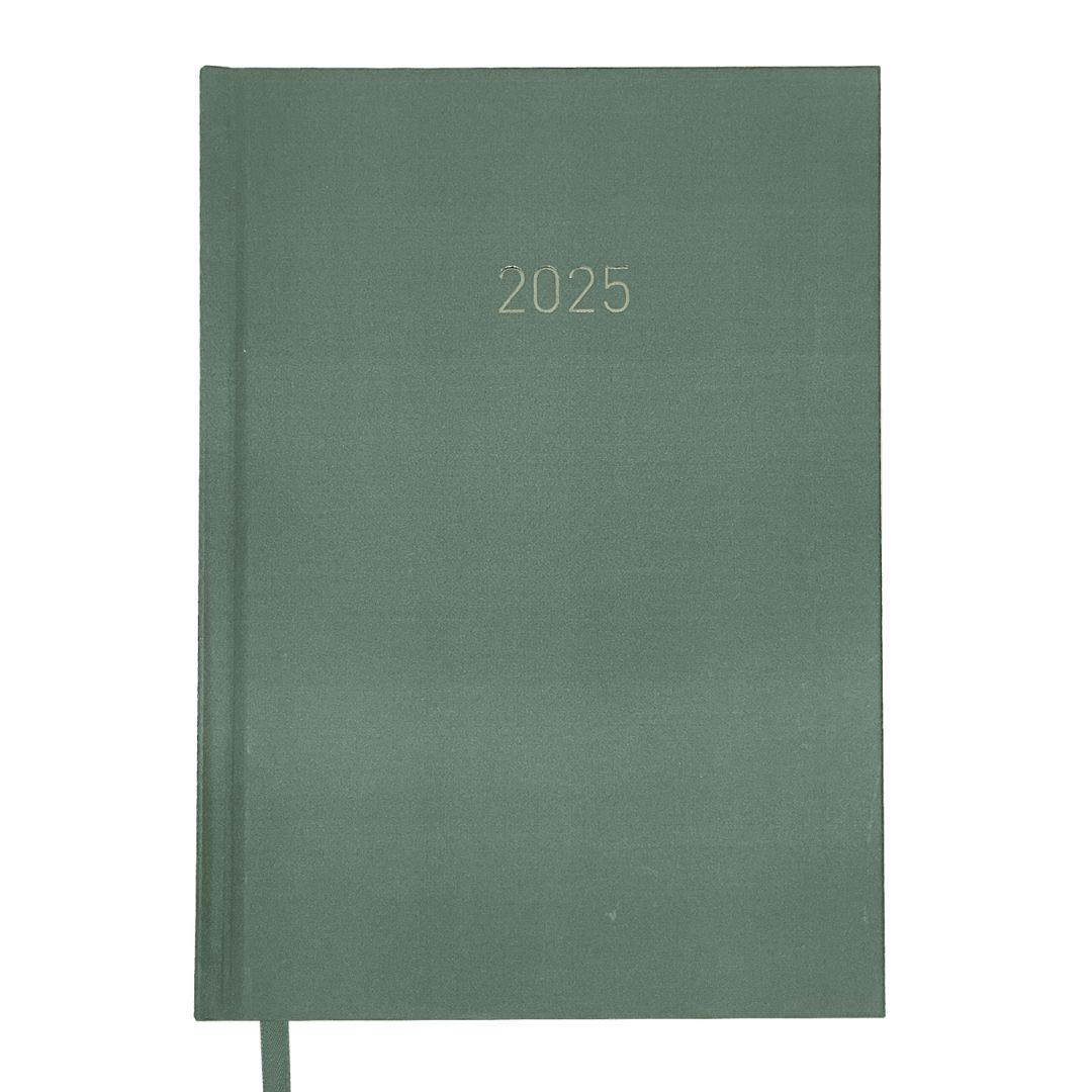 АКЦІЯ 2025. Блокнот діловий А5 336л. лінія, датований. VELVET зелений. ВМ. 2163-04