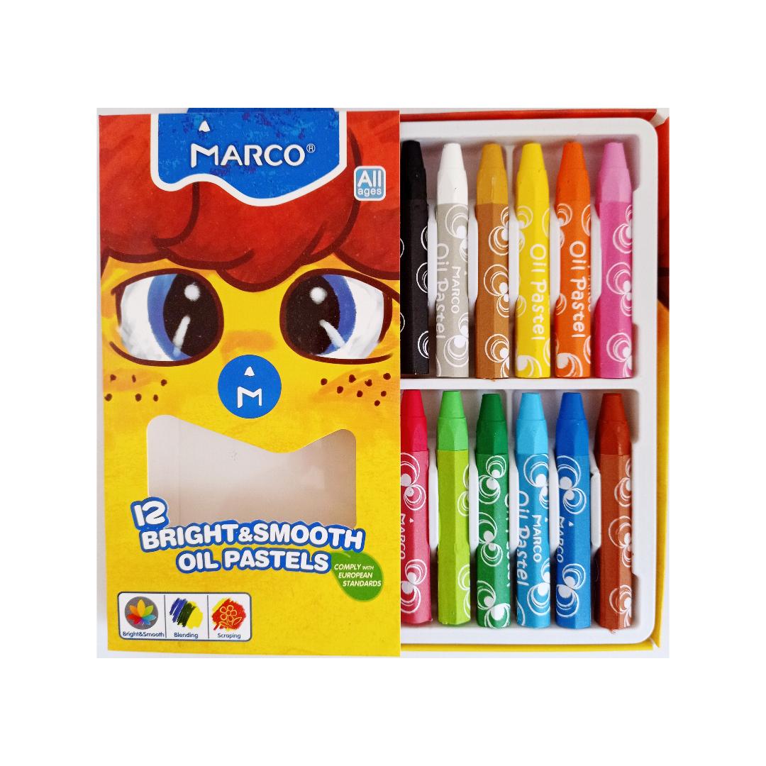 Пастель масляна MARСO. 12 кольорів