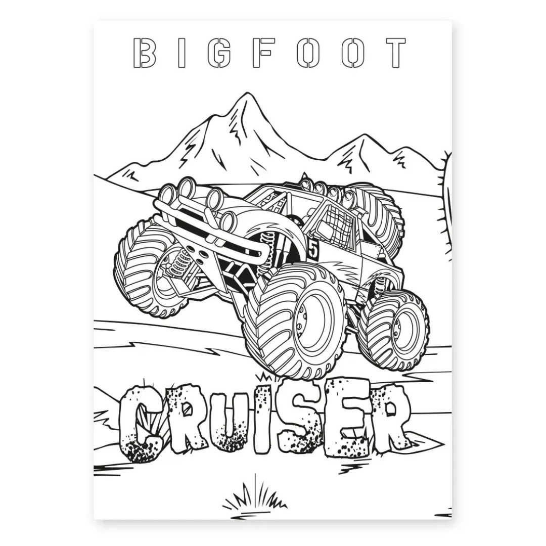 Розмальовка А4.1 Вересня. Monster Truck. 12 стор. 742810