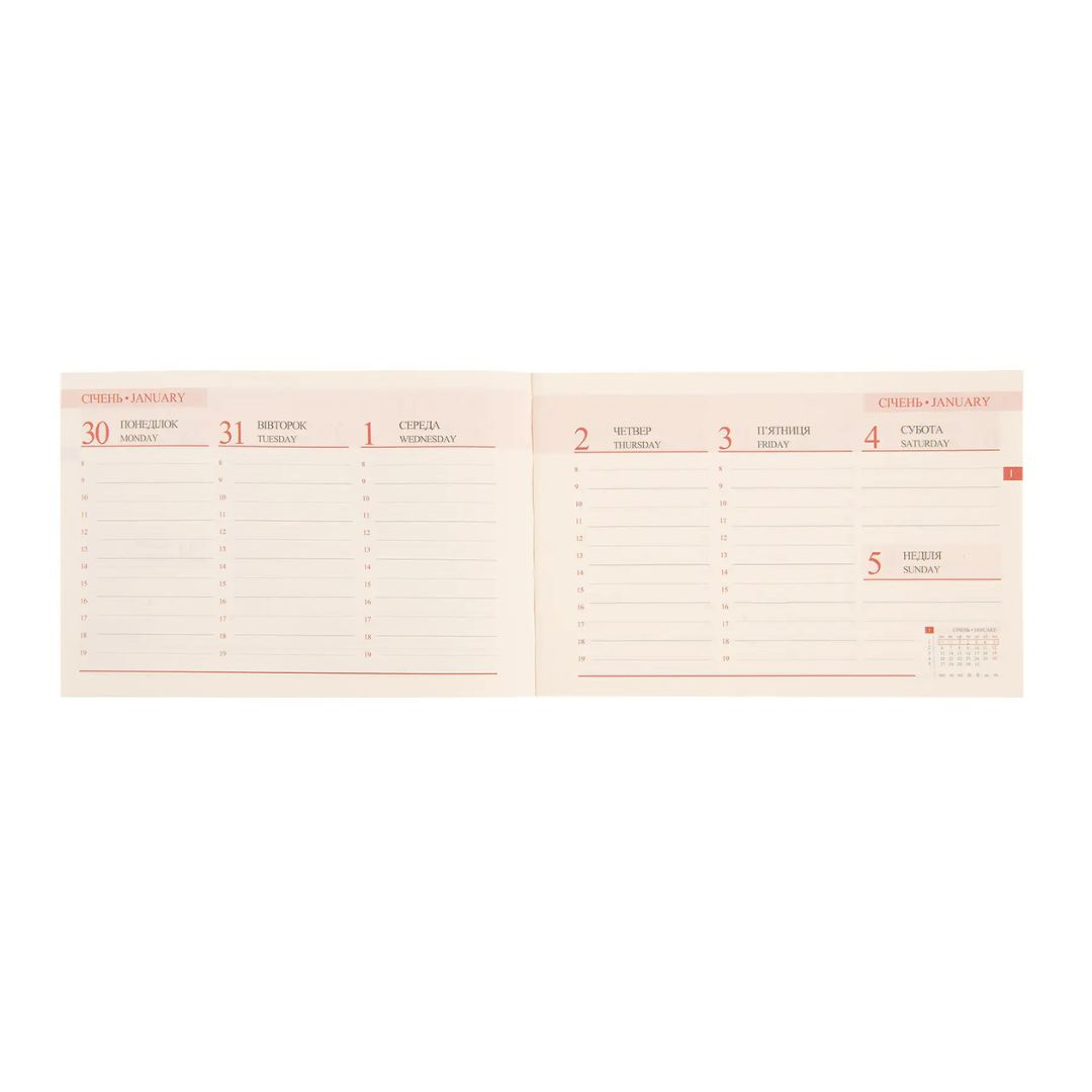 РОЗПРОДАЖ Блокнот діловий 15*10см 128арк. лінія датований м'який Leo Planner Etnico 252572