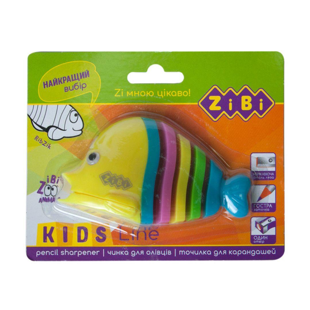 Точилка пластикова з контейнером. гостра заточка. РИБКА. Kids Line. zibi 5531