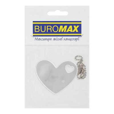 Брелок світловідбиваючий-флікер. Серце. BUROMAX 9701