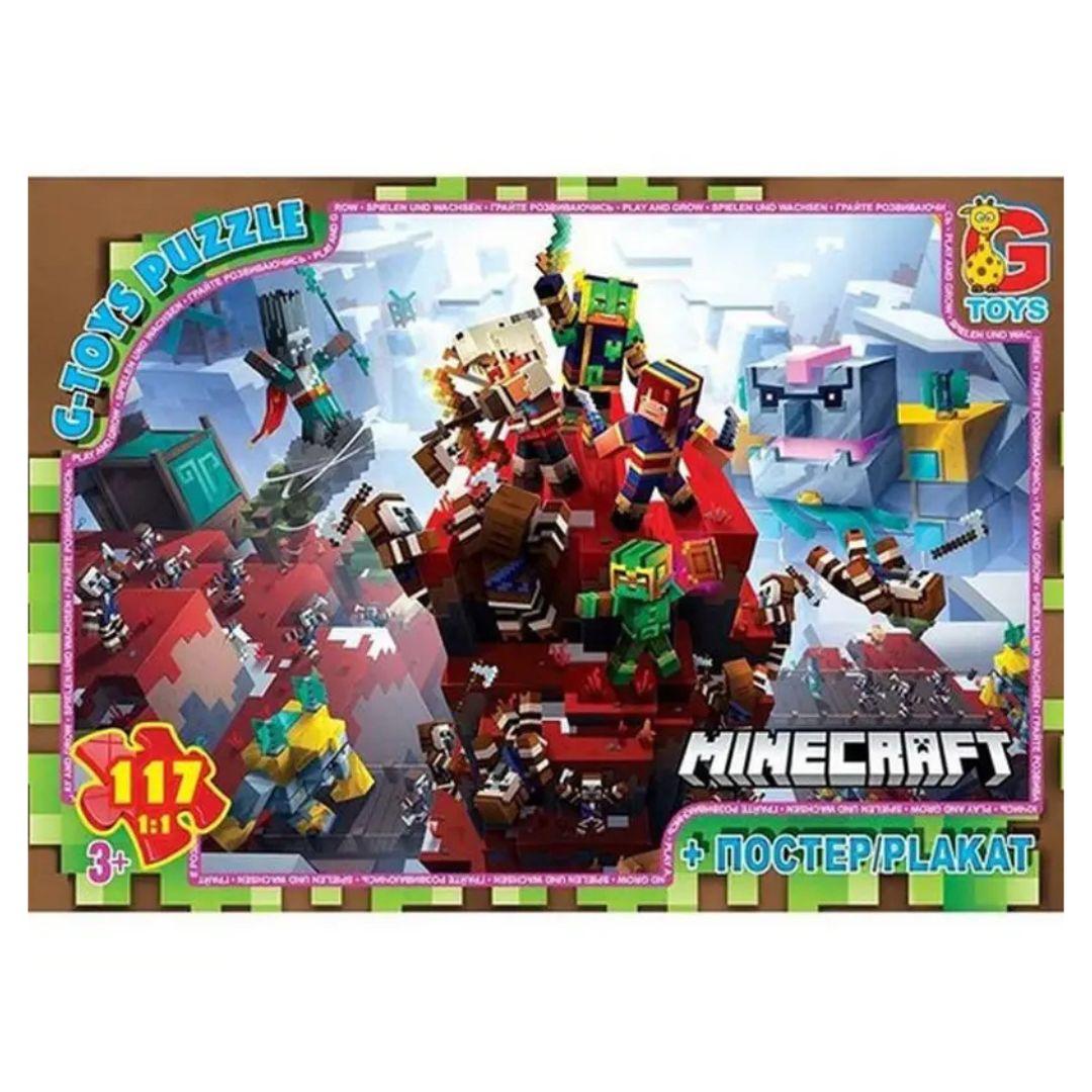 Пазл на 117 елем. + постер Minecraft. G-toys 805