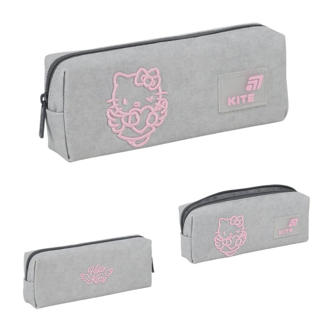 Пенал - косметичка тканевий на 1 відділення. Hello Kitty. KITE 26-642-1