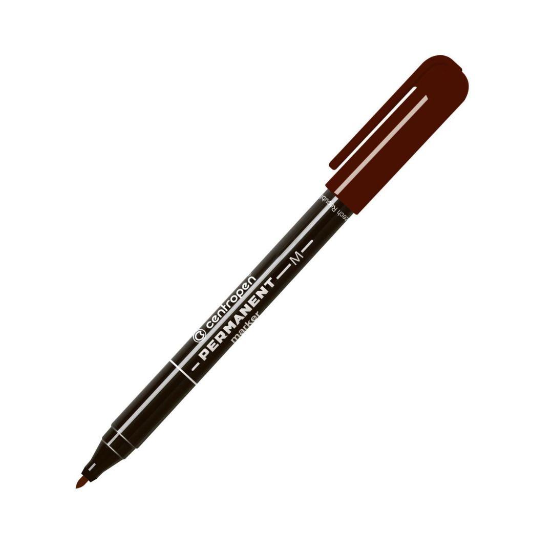 Маркер перманентний 1мм. коричневий. Centropen 2846