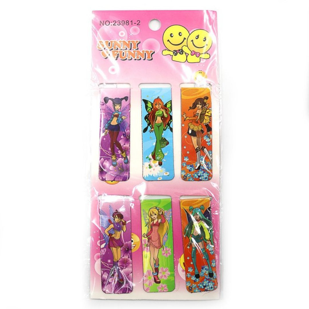 Набір магнітних закладок Girls. 6х2см. МТ. 23981-2