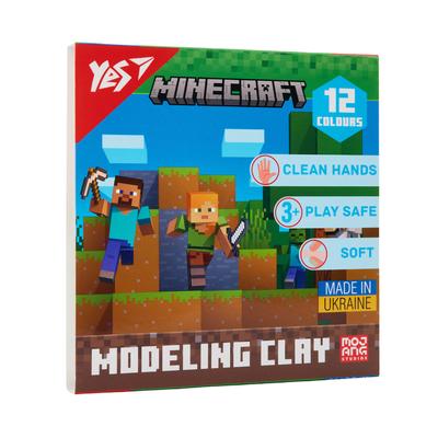 Пластилін 12 кол. 240гр. Minecraft. YES 540668