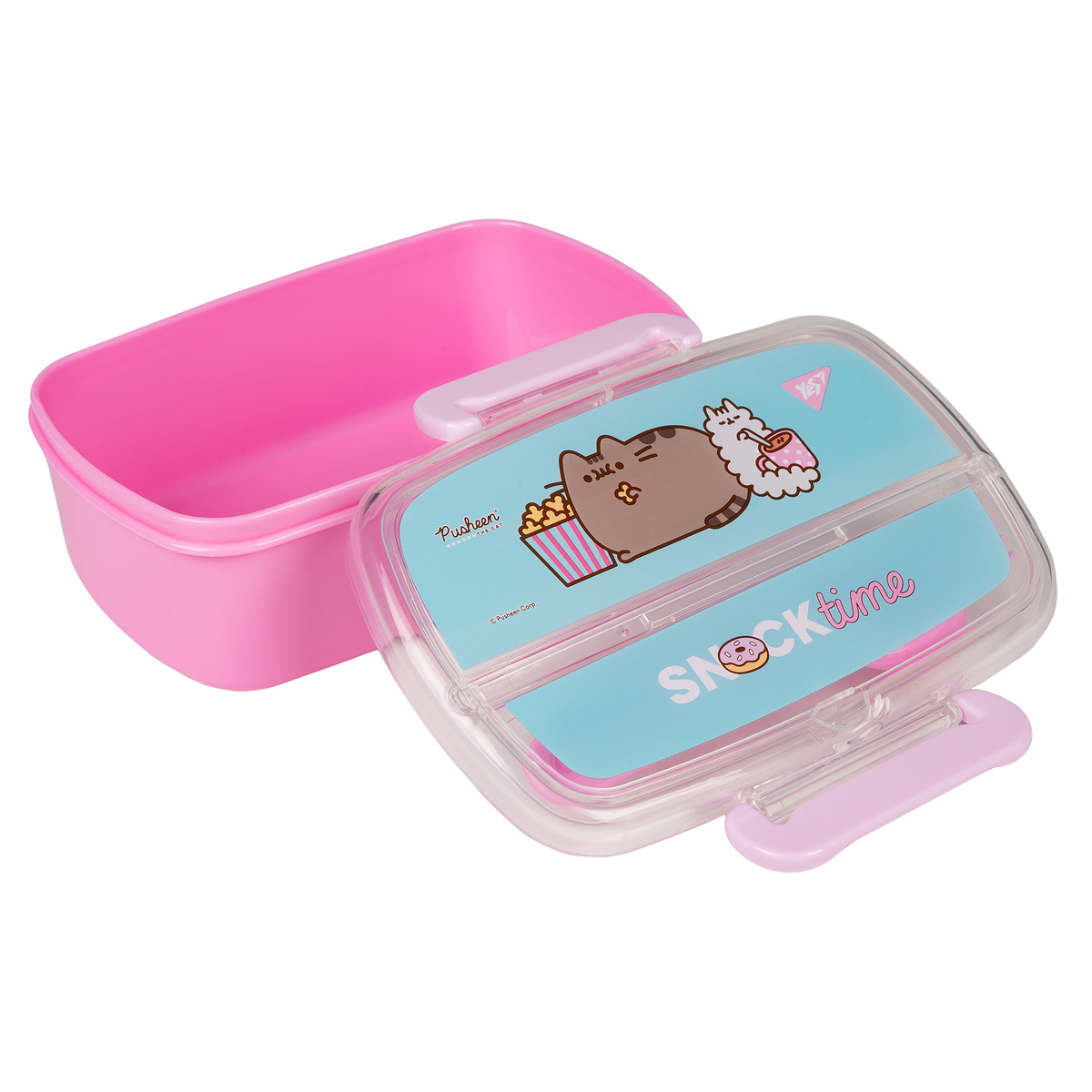 Ланчбокс 750мл. рожевий з приладдям. Pusheen. Yes 708161