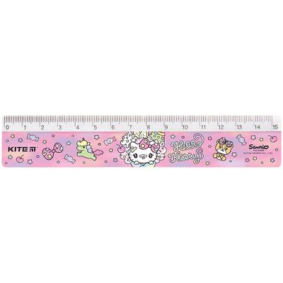 Лінійка пластикова, 15 см Hello Kitty KITE 24-090-2