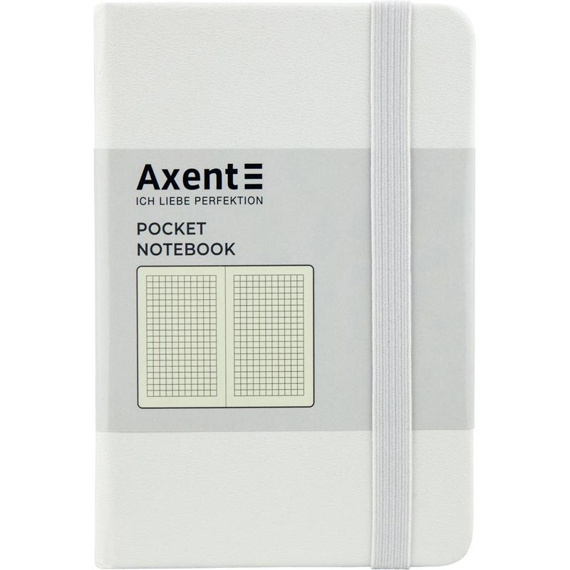 Блокнот А6. 96 аркушів, клітинка, PARTNER. Білий. AXENT. 8301-21
