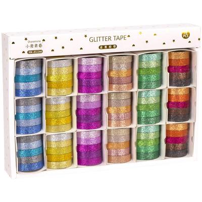 Набір декоративного скотчу 5шт. 1х2см. Glitter tape. Color-It 2266