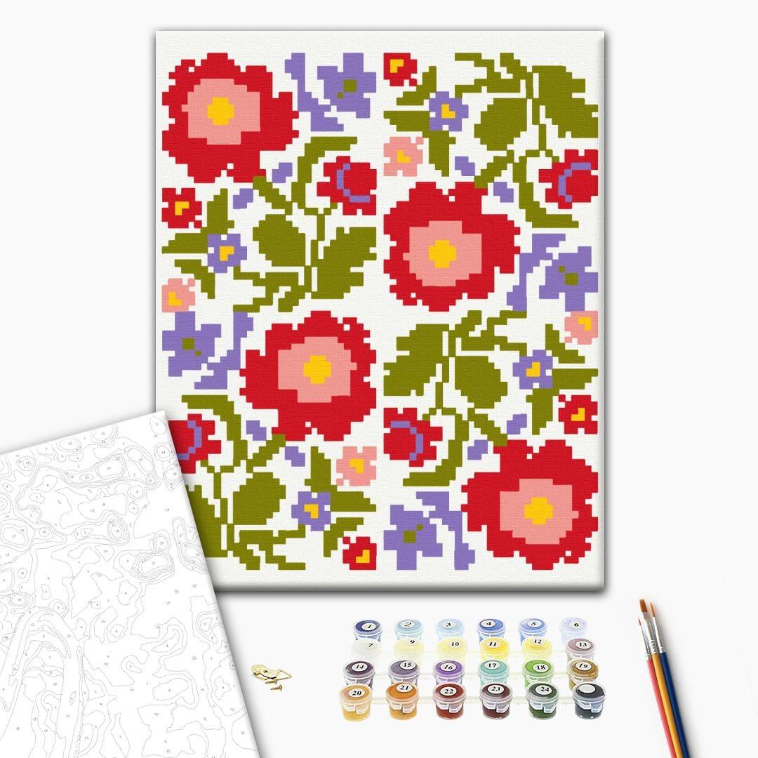Картина по номерах. Барви вишивки. 40х50см. Brushme 54365