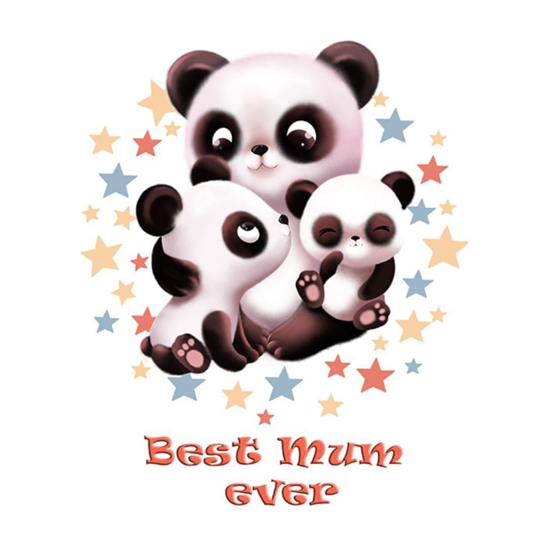 Діамантова мозаїка 21х25см. Best mum ever панди. Гулівер 177221