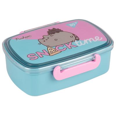 Ланчбокс 750 мл. бірюзовий. Pusheen. YES 708065