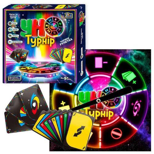 Настільна гра Турнір УНО. 112 карток, рулетка 27х27х5см. 4FUN 29815