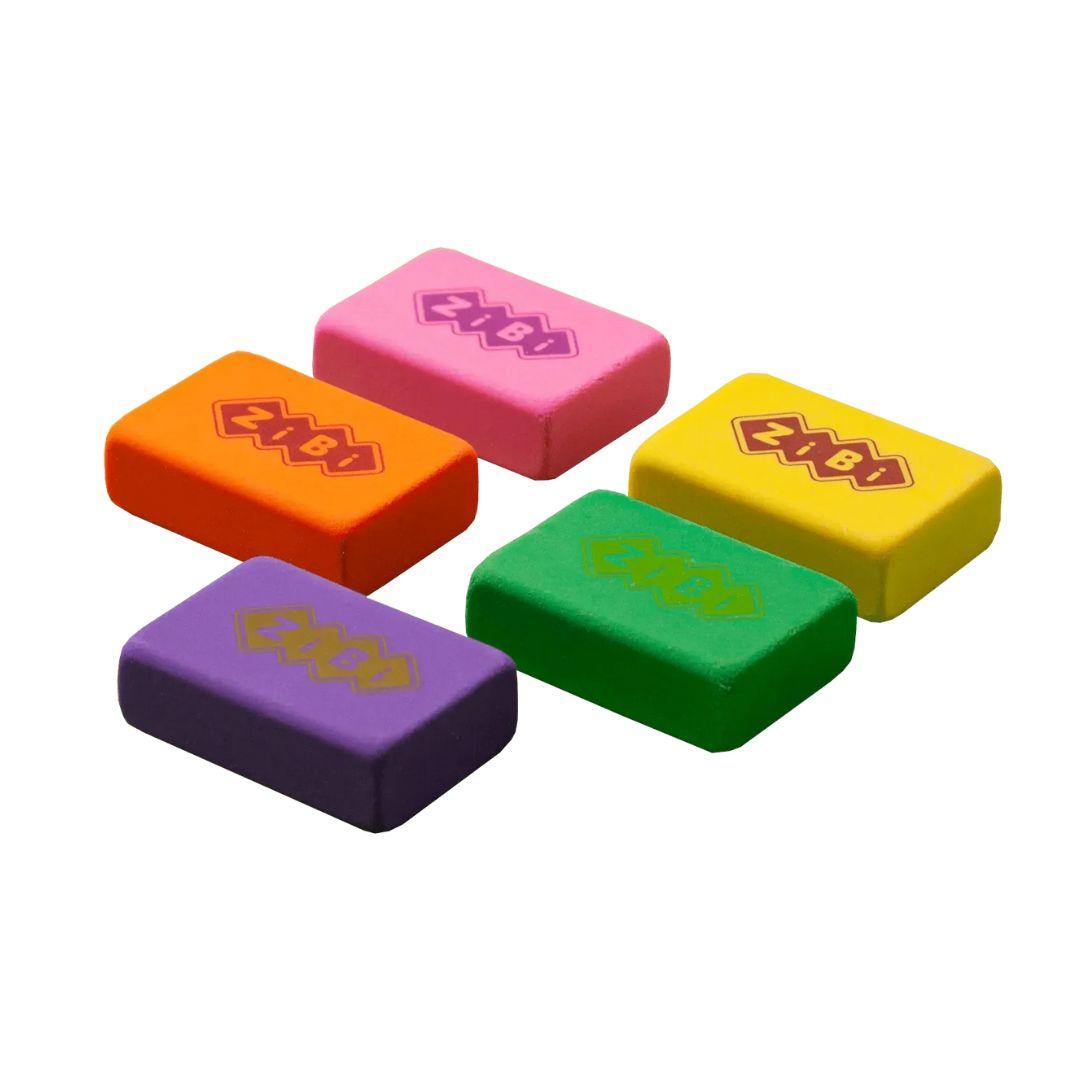 Гумка COLOR м'яка, чисте стирання, ZIBI. 5420