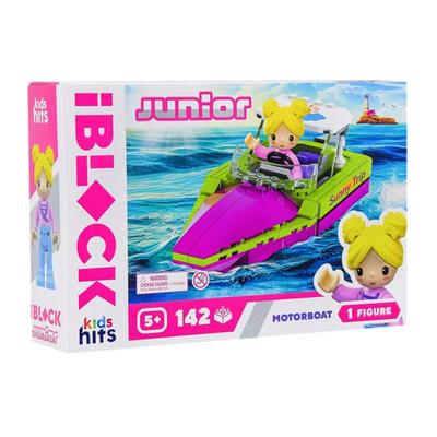 Конструктор Kids hits. Motorboat. 142 дет. Iblock 012-4