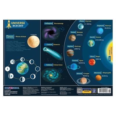 Килимок- підложка для дитячої творчості Космос 61480
