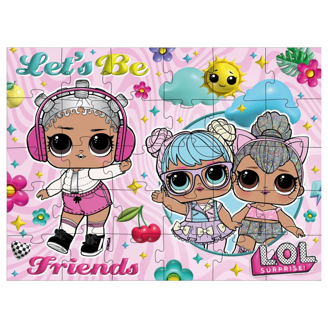 Пазл на 30 елем. Гра-головоломка L.O.L. Surprise! Lets Be Friends. Ідейка 30-001