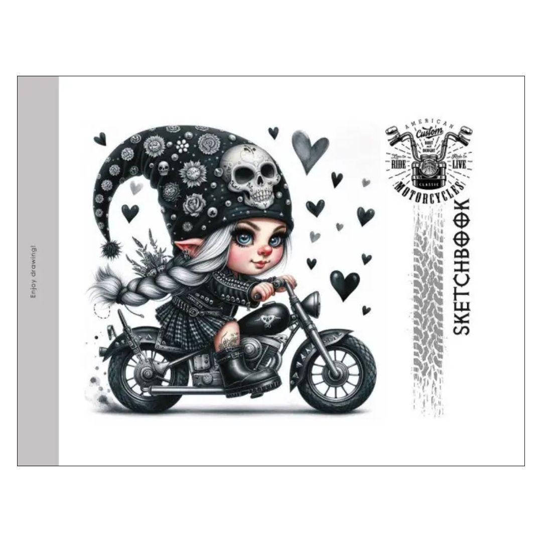 Скетчбук А5 24 аркуша. Motorcycles. Фреш 24389