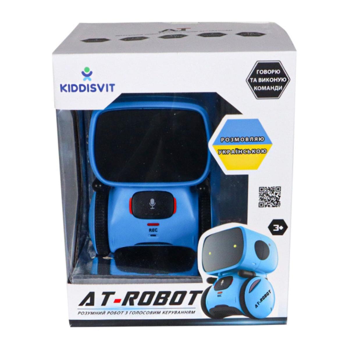 Інтерактивний робот з голосовим керуванням. AT-Robot. синій. Kiddisvit 8875