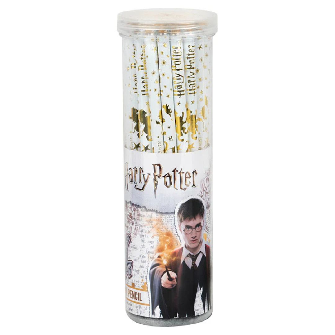 Олівець чорнографітний НВ, з кристалом білий корпус Harry Potter Kite 25-059